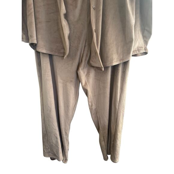 O.N.L.Y Old Navy Loves You Women XL 2pc Lot Velour Button Pajama Top Pants #5275 - Picture 3 of 12